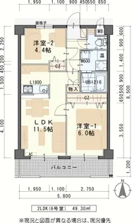 ライフポート松栄【3階】の間取り