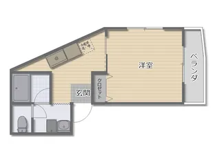 ドリームパレス鳥居ケ丘【1階】の間取り