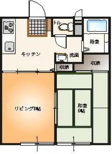 2DKの間取り画像