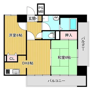 ダイアパレス医学町【11階】の間取り