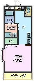 サニーフラット【2階】の間取り