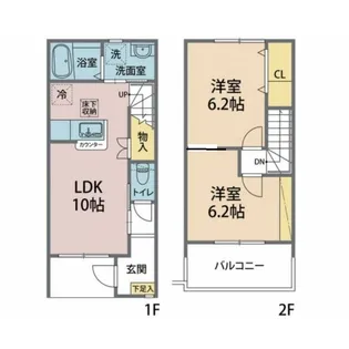 栃木県栃木市岩舟町下津原【一戸建】の間取り
