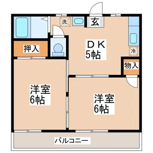 シティハイツ【2階】の間取り