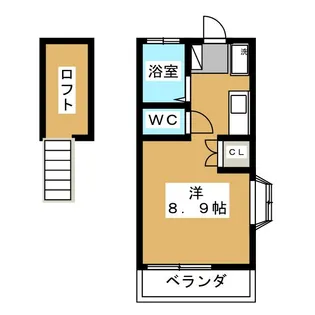 ウインドヒルA【2階】の間取り