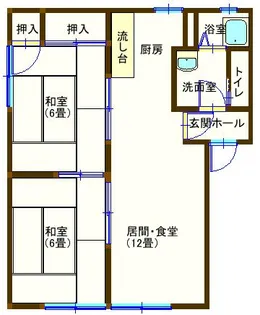 ラフォーレ山下2【2階】の間取り
