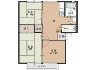 ニューハイツウィングA棟【2階】の間取り