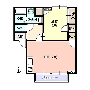 セジュール カサブランカ【2階】の間取り