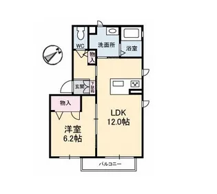 シャーメゾンソフィア【1階】の間取り