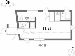 東京都新宿区若宮町【マンション】の間取り