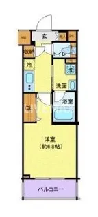 ディアレイシャス東京サウスパレス【2階】の間取り