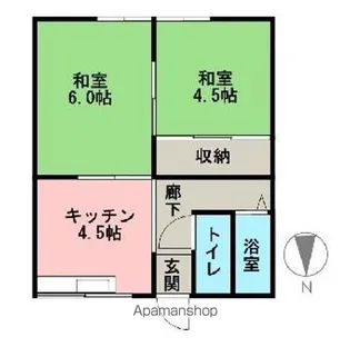 メゾン西川【2階】の間取り