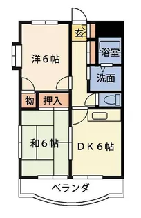 アムフルスI号館【1階】の間取り
