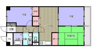エスポワール林【3階】の間取り