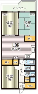 ライオンズマンション調布 B号棟【2階】の間取り