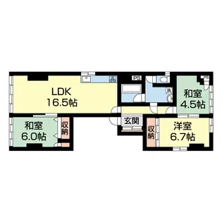 バリウスビル【3階】の間取り