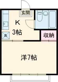 ハイツみのり【2階】の間取り