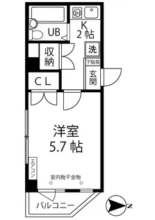プラージュ【2階】の間取り
