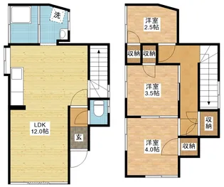 長崎県長崎市坂本3【一戸建】の間取り