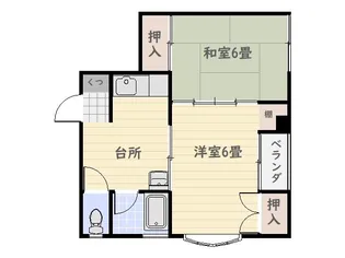 サンシティ武町【2階】の間取り