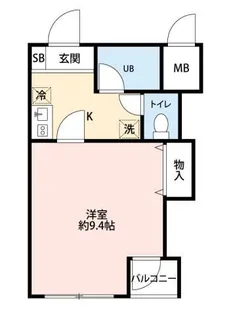 エスポワールハギ【2階】の間取り