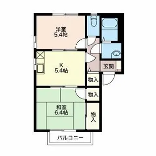 グランドリジェールII C【2階】の間取り