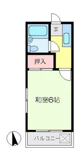 1Kの間取り画像