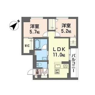 ブリーゼ アイビー【1階】の間取り
