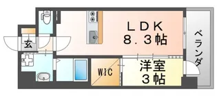 MAXIV CROS 江坂【2階】の間取り