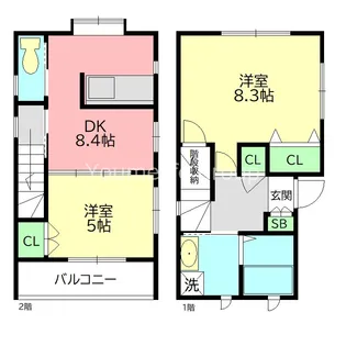 神奈川県藤沢市片瀬5【一戸建】の間取り