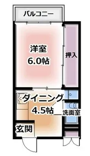 ルミウス黄金【5階】の間取り