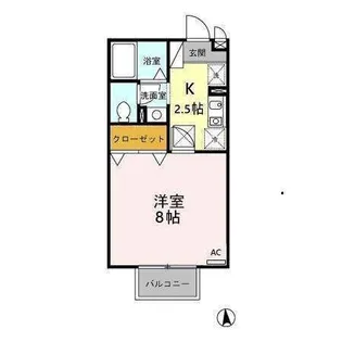 ドエル・シン【2階】の間取り