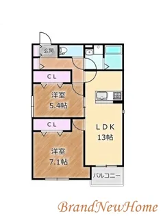 マルベリー堺東【1階】の間取り