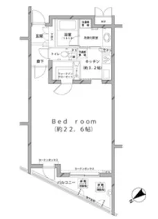 MFPRコート代官山【1階】の間取り