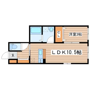 プランド大手町II【2階】の間取り