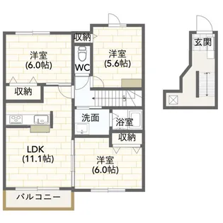 ポラリス栄【2階】の間取り