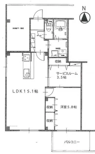 山本マンション【3階】の間取り