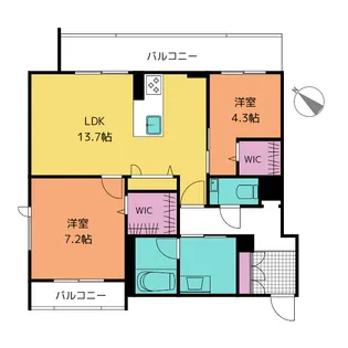 ベラ ルーナ【2階】の間取り