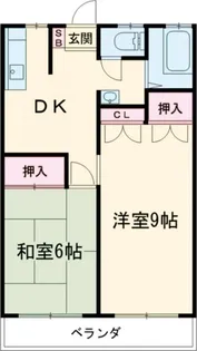 コーポ桜ケ丘【1階】の間取り