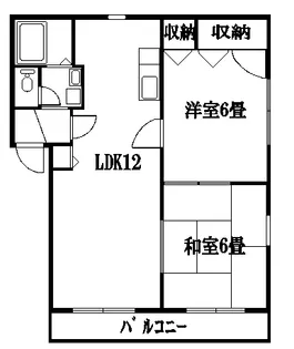 パークサイドB棟【2階】の間取り