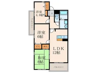福岡県北九州市八幡西区星ケ丘7【マンション】の間取り
