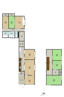 富山県小矢部市島【一戸建】の間取り