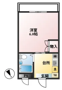 ハウメア天王町【2階】の間取り