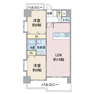Hill Palace IKAI【7階】の間取り