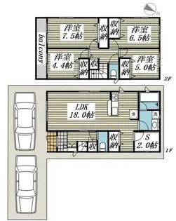 埼玉県川越市岸町2【一戸建】の間取り