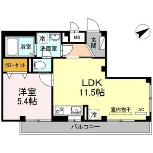 メゾン ド グランメール【3階】の間取り