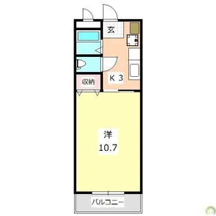 レジデンス南昭和【4階】の間取り