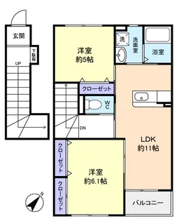 Live GardenI【2階】の間取り