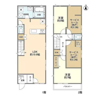 千葉県野田市五木新町【一戸建】の間取り