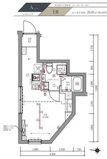 MAXIV CROS 門前仲町【2階】の間取り