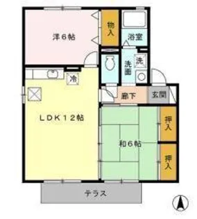 フローラルビレッジ II番館【1階】の間取り